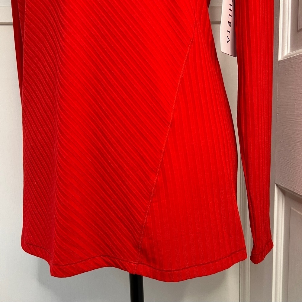 Athleta Red Essence Ribbed Turtleneck - Picture 5 of 14
